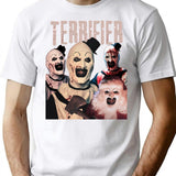 Terrifier Art The Clown Team-Up T-Shirt for Men & Women, T-Shirts Graphic Tee - White