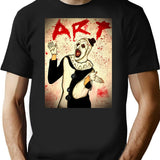 Terrifier Art The Clown Terrifier 2 Terrifier T-Shirt for Men & Women, T-Shirts Graphic Tee - Black
