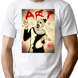 Terrifier Art The Clown Terrifier 2 Terrifier T-Shirt for Men & Women, T-Shirts Graphic Tee - White