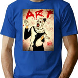 Terrifier Art The Clown Terrifier 2 Terrifier T-Shirt for Men & Women, T-Shirts Graphic Tee - Blue