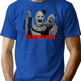 Terrifier Art The Clown (3) T-Shirt for Men & Women, T-Shirts Graphic Tee - Blue