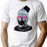Terrifier Art The Clown (5) T-Shirt for Men & Women, T-Shirts Graphic Tee - White