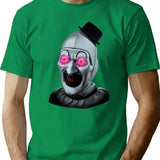 Terrifier Art The Clown (5) T-Shirt for Men & Women, T-Shirts Graphic Tee - Green