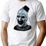 Terrifier Art (2) T-Shirt for Men & Women, T-Shirts Graphic Tee - White