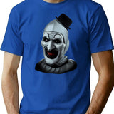 Terrifier Art (2) T-Shirt for Men & Women, T-Shirts Graphic Tee - Blue