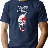 Terrifier Art (4) T-Shirt for Men & Women, T-Shirts Graphic Tee - Navy