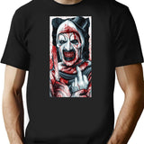 Terrifier Art T-Shirt for Men & Women, T-Shirts Graphic Tee - Black
