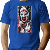 Terrifier Art T-Shirt for Men & Women, T-Shirts Graphic Tee - Blue