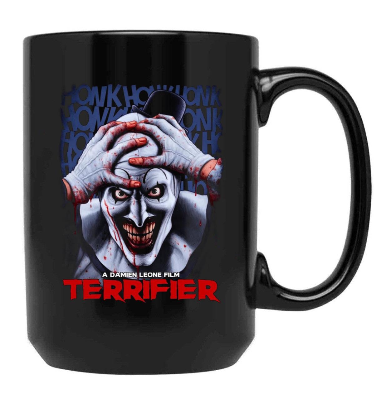 Terrifier Art_s Killing Joke Black Coffee Mug, Gift Coffee Mug