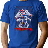 Terrifier Art_s Killing Joke Premium Heavyweight Cotton T-Shirt - Blue