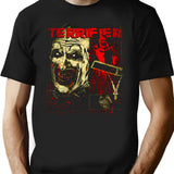 Terrifier Chilling Clown Horror Flick T-Shirt for Men & Women, T-Shirts Graphic Tee - Black