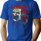 Terrifier Chilling Clown Horror Flick T-Shirt for Men & Women, T-Shirts Graphic Tee - Blue