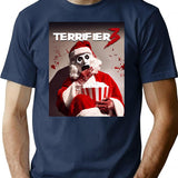 Terrifier Christmas Santa Terrifier 3 T-Shirt for Men & Women, T-Shirts Graphic Tee - Navy