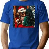 Terrifier Christmas Terrifier 3 Art The Clown T-Shirt for Men & Women, T-Shirts Graphic Tee - Blue