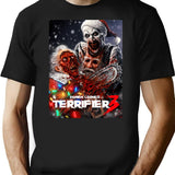 Terrifier Christmas Terrifier 3 Art T-Shirt for Men & Women, T-Shirts Graphic Tee - Black