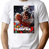 Terrifier Christmas Terrifier 3 Art T-Shirt for Men & Women, T-Shirts Graphic Tee - White