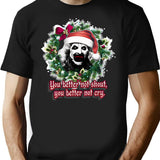 Terrifier Christmas (2) T-Shirt for Men & Women, T-Shirts Graphic Tee - Black