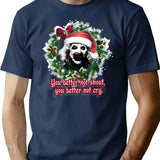 Terrifier Christmas (2) T-Shirt for Men & Women, T-Shirts Graphic Tee - Navy