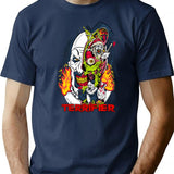 Terrifier Christmas (3) T-Shirt for Men & Women, T-Shirts Graphic Tee - Navy