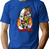 Terrifier Christmas (3) T-Shirt for Men & Women, T-Shirts Graphic Tee - Blue
