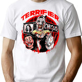 Terrifier Circus Halloween T-Shirt for Men & Women, T-Shirts Graphic Tee - White