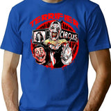 Terrifier Circus Halloween T-Shirt for Men & Women, T-Shirts Graphic Tee - Blue