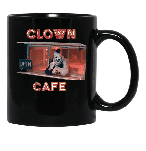 Terrifier Clown Cafe Essential Black Coffee Mug, Gift Coffee Mug - Black
