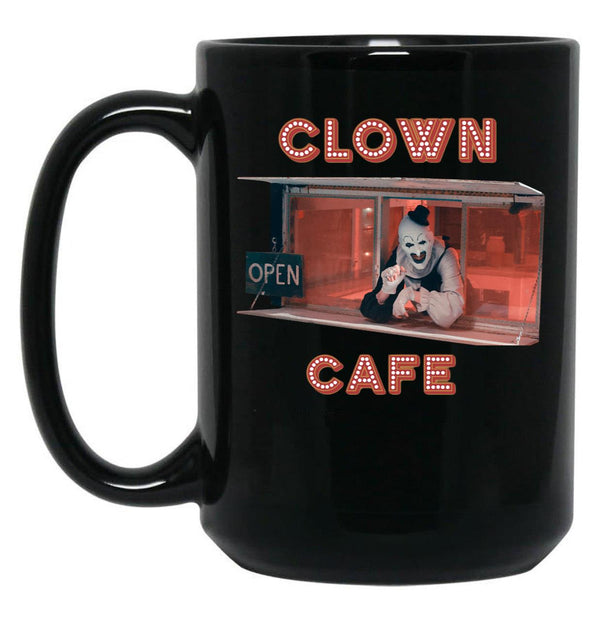 Terrifier Clown Cafe Essential Black Coffee Mug, Gift Coffee Mug - Black