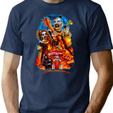 Terrifier Clown Cafe Horror Nights 2025 T-Shirt for Men & Women, T-Shirts Graphic Tee - Navy