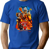 Terrifier Clown Cafe Horror Nights 2025 T-Shirt for Men & Women, T-Shirts Graphic Tee - Blue