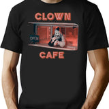 Terrifier Clown Cafe T-Shirt for Men & Women, T-Shirts Graphic Tee - Black