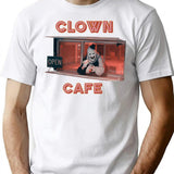 Terrifier Clown Cafe T-Shirt for Men & Women, T-Shirts Graphic Tee - White