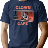Terrifier Clown Cafe T-Shirt for Men & Women, T-Shirts Graphic Tee - Navy