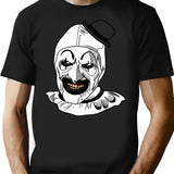 Terrifier Clown (2) T-Shirt for Men & Women, T-Shirts Graphic Tee - Black