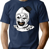 Terrifier Clown (2) T-Shirt for Men & Women, T-Shirts Graphic Tee - Navy