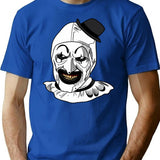 Terrifier Clown (2) T-Shirt for Men & Women, T-Shirts Graphic Tee - Blue