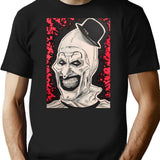 Terrifier Clown (3) T-Shirt for Men & Women, T-Shirts Graphic Tee - Black