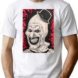 Terrifier Clown (3) T-Shirt for Men & Women, T-Shirts Graphic Tee - White