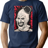 Terrifier Clown (3) T-Shirt for Men & Women, T-Shirts Graphic Tee - Navy