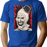 Terrifier Clown (3) T-Shirt for Men & Women, T-Shirts Graphic Tee - Blue