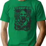 Terrifier Cover Clown Horror Movie Art The Clown Halloween Movie T-Shirt for Men & Women, T-Shirts Graphic Tee - Green