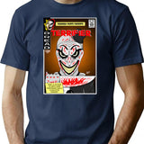 Terrifier Cover T-Shirt for Men & Women, T-Shirts Graphic Tee - Navy
