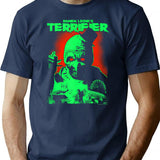 Terrifier Glowing Eyes Art T-Shirt for Men & Women, T-Shirts Graphic Tee - Navy