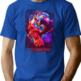 Terrifier Haunting Your Darkest Dreams T-Shirt for Men & Women, T-Shirts Graphic Tee - Blue