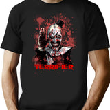 Terrifier Horror Art The Clown T-Shirt for Men & Women, T-Shirts Graphic Tee - Black