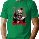 Terrifier Horror Art The Clown T-Shirt for Men & Women, T-Shirts Graphic Tee - Green
