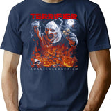 Terrifier Horror Cult T-Shirt for Men & Women, T-Shirts Graphic Tee - Navy