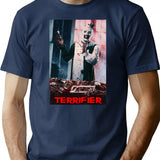 Terrifier Horror Movie Art (2) T-Shirt for Men & Women, T-Shirts Graphic Tee - Navy