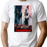 Terrifier Horror Movie Art T-Shirt for Men & Women, T-Shirts Graphic Tee - White