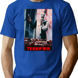 Terrifier Horror Movie Art T-Shirt for Men & Women, T-Shirts Graphic Tee - Blue